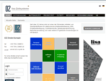 Tablet Screenshot of lisa-zeit-systeme.de
